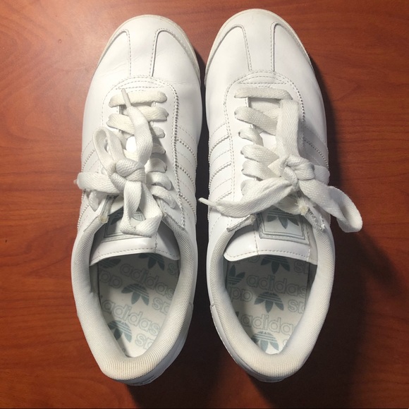 adidas | Women’s All White Leather Samoa - Picture 2 of 7